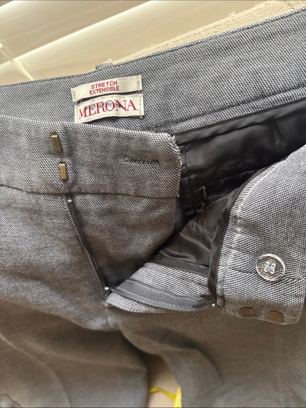 Merona Heather Gray Stretch Dress Pants